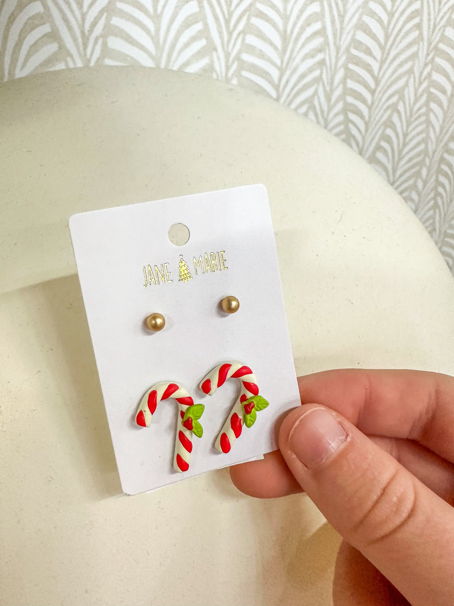 Candy Cane Earring Set