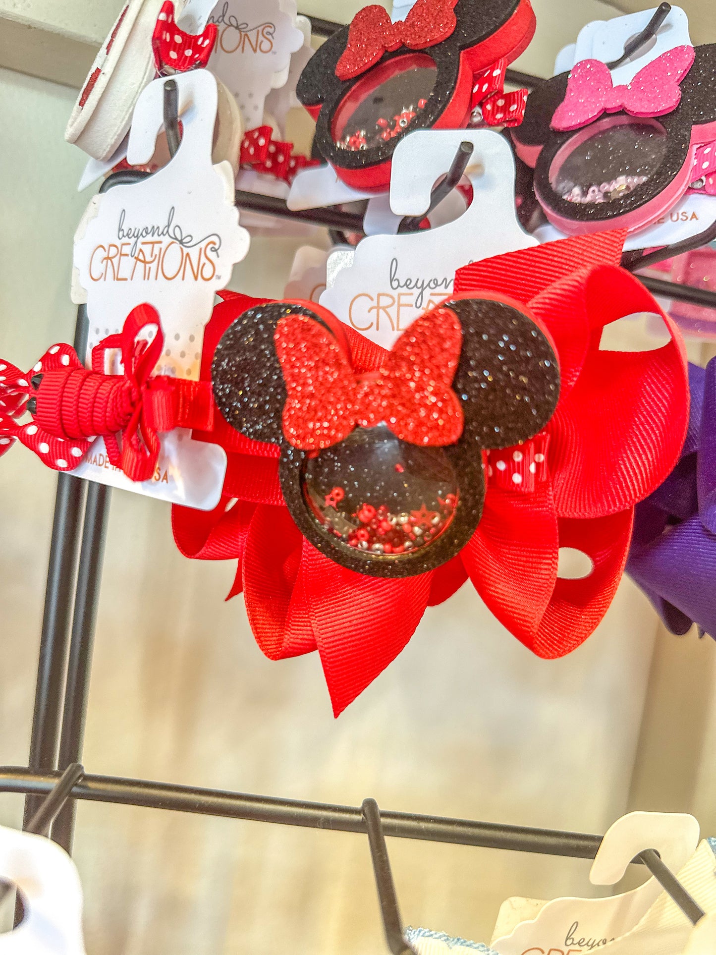 Red Mini Mouse Bow Charm