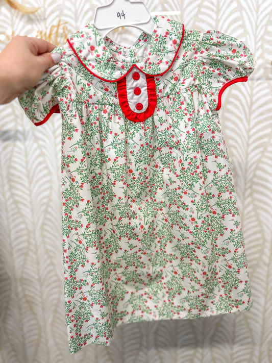 Christmas Blooms Avery Dress