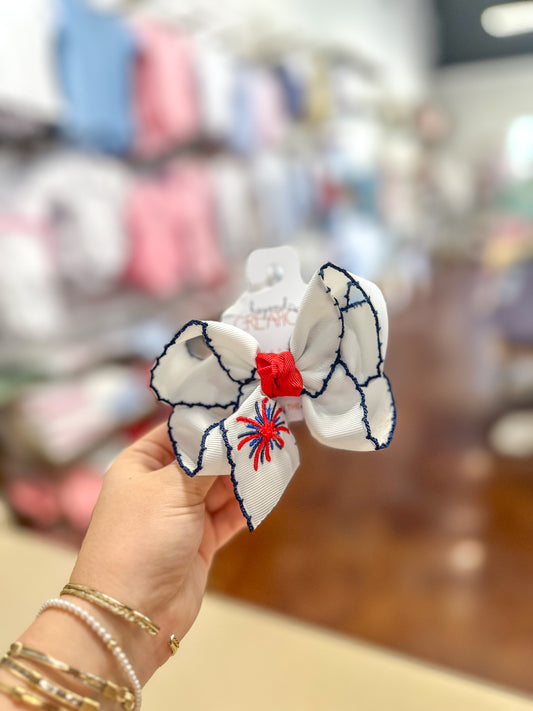 Embroidered Firework Bow