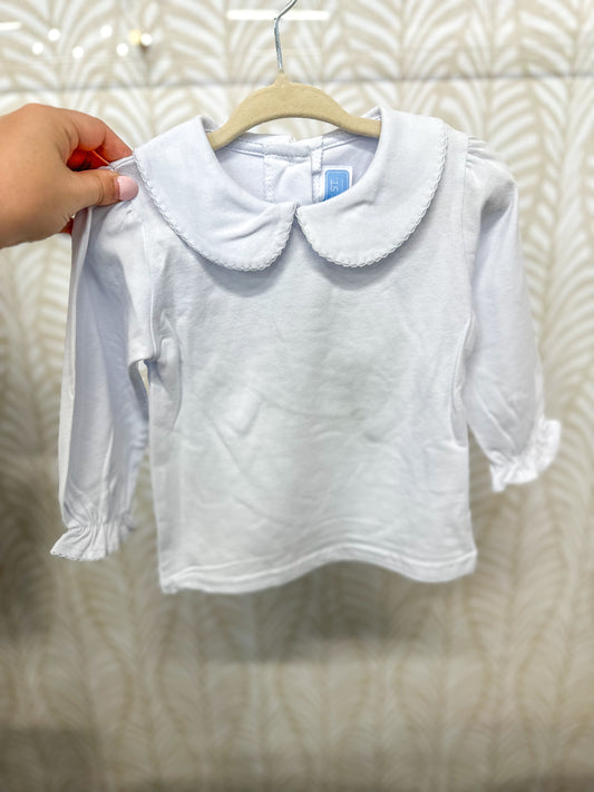 Rhett Peter Pan Collar Shirt- White