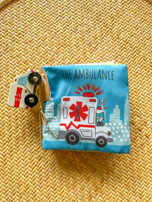 Ambulance Plush Book & Toy Set