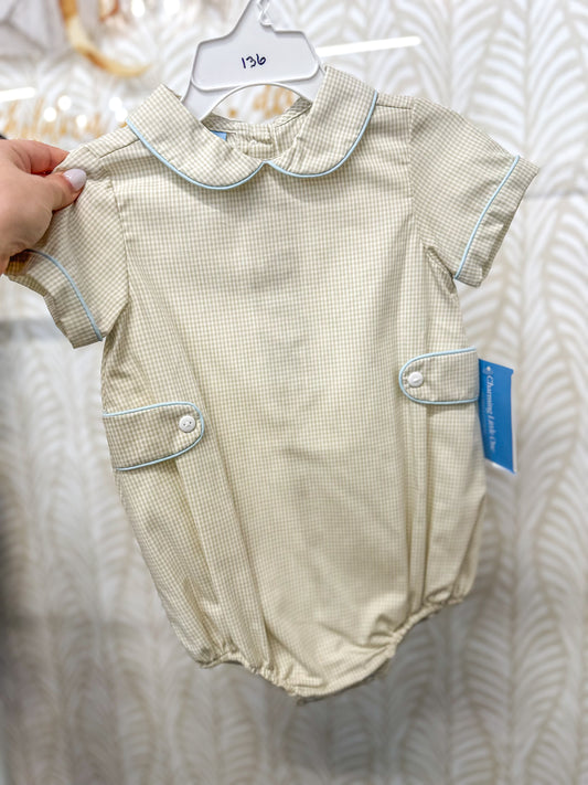Baby Blues & Gingham Aiden Bubble