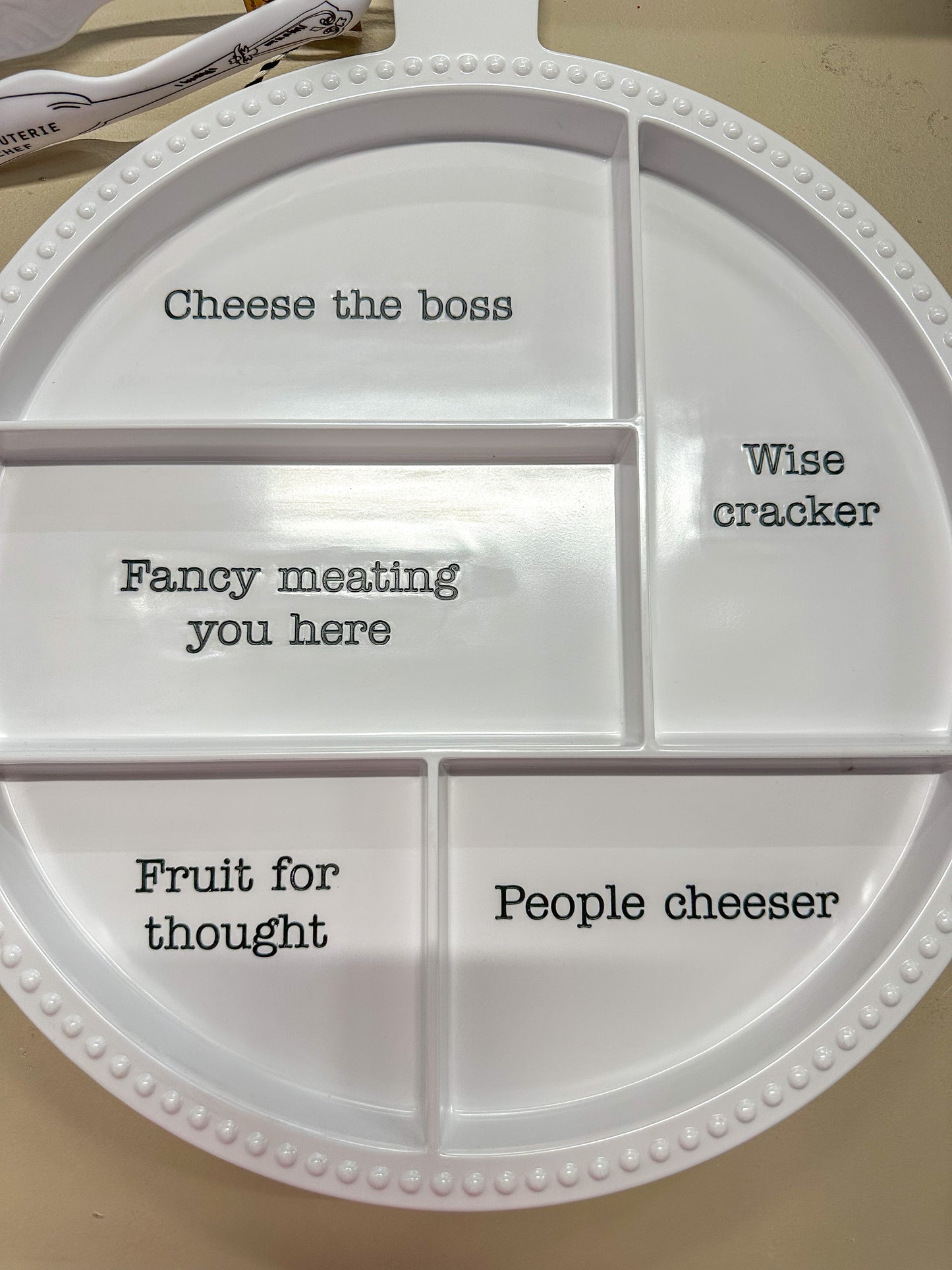 Cheesy Sayings Charcuterie Board