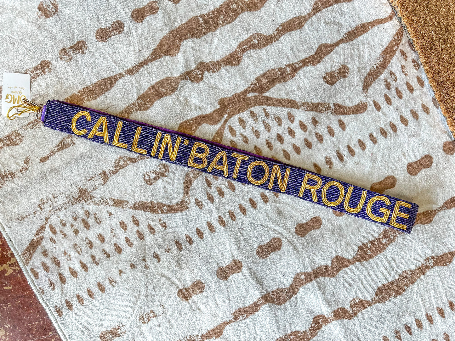 Callin' Baton Rouge Beaded Bag Strap