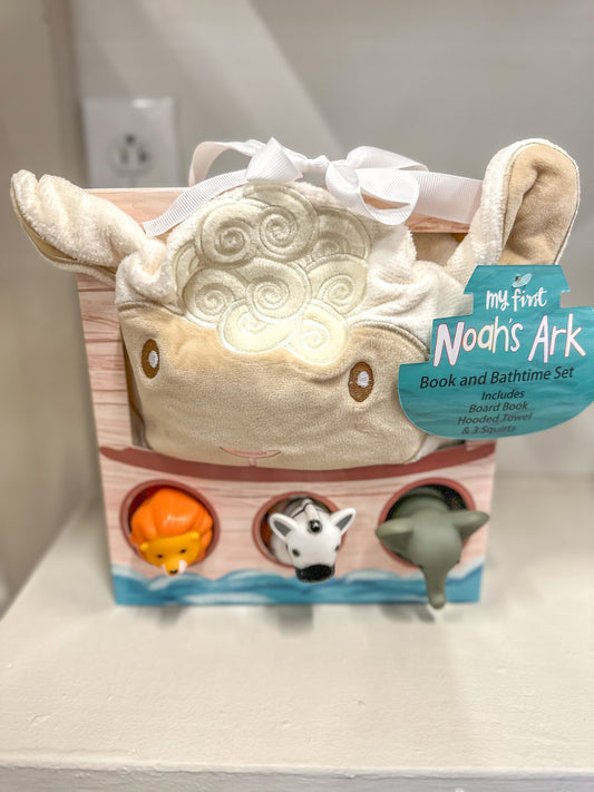 Noah's Ark Gift Set W/ Boo, Towel & Squirt Toys