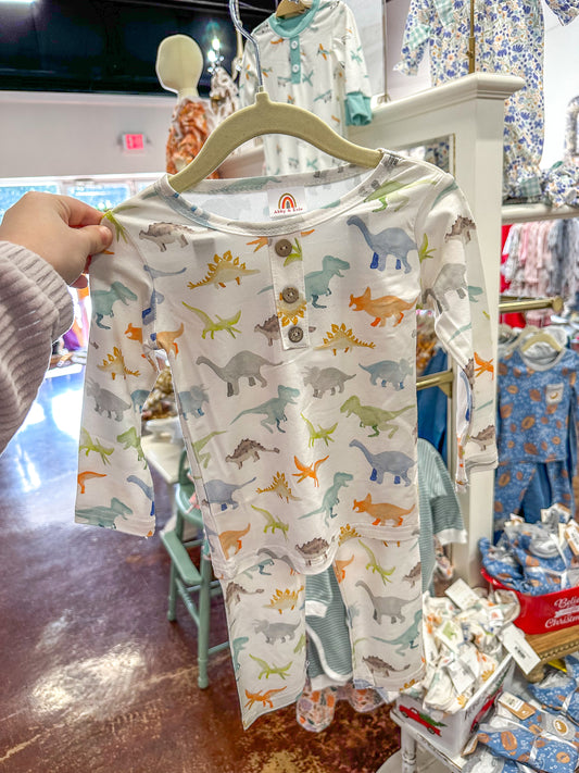 Dinos Are A Boy's Best Friend Pajama Set