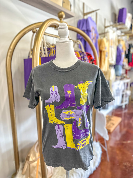 LSU Dressed In Boots Graphic Tee