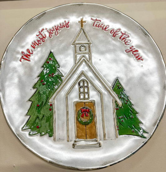 Christmas Church Platter