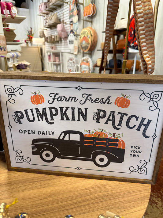 12x18" Farm Fresh Pumpkin Patch Sign