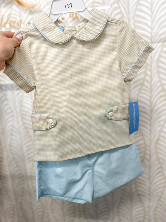 Baby Blues & Gingham Aiden Set