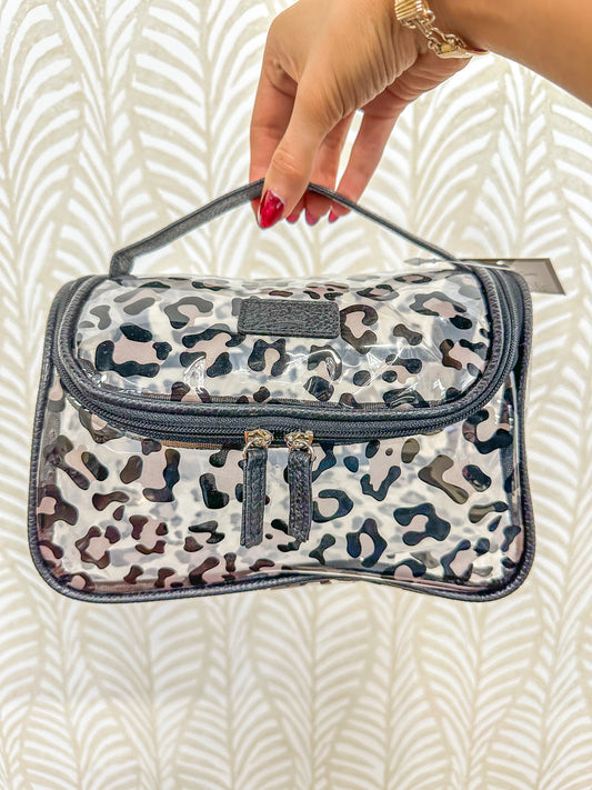 Traditional Leopard Travel Cosmetic Bag