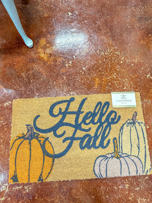 Hello Fall Coir Doormat