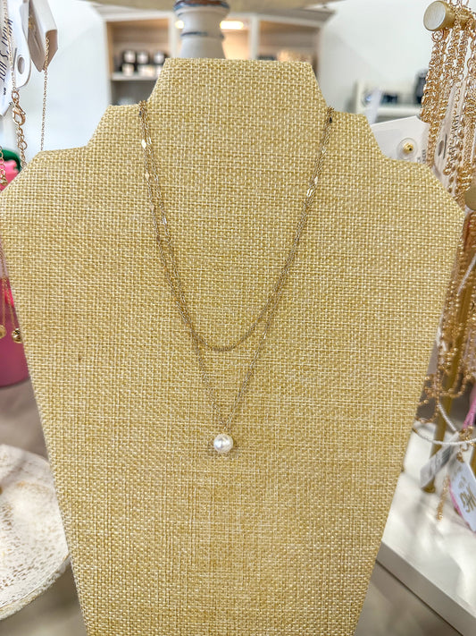 Mississippi Freshwater Pearl Drop Necklace