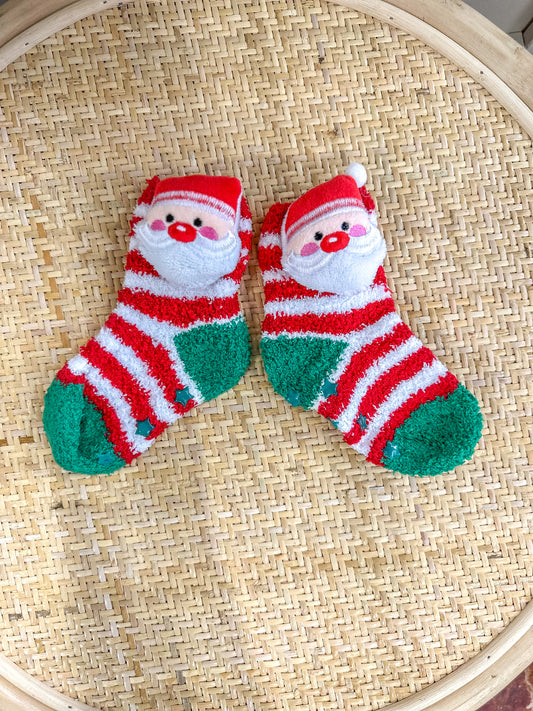 Kid's Jolly Santa Cozy Socks