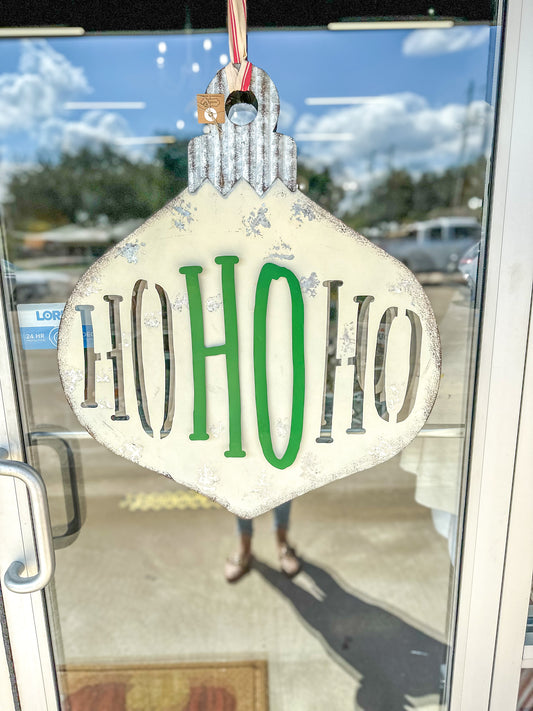 Ho Ho Ho Ornament Door Hanger