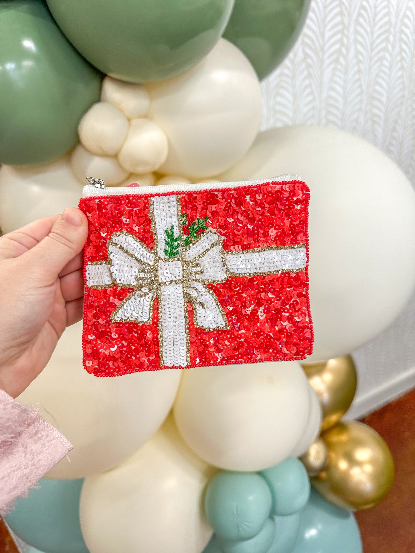 Sequin Christmas Gift Purse Pouch
