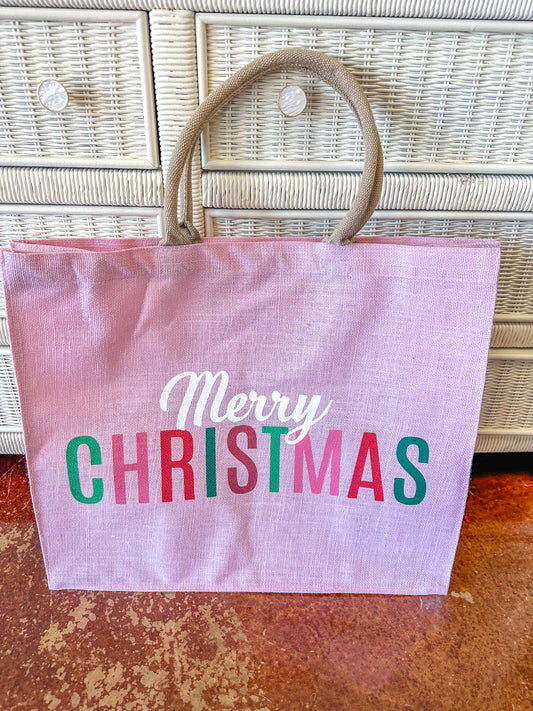 Merry Christmas Candy Carryall Tote