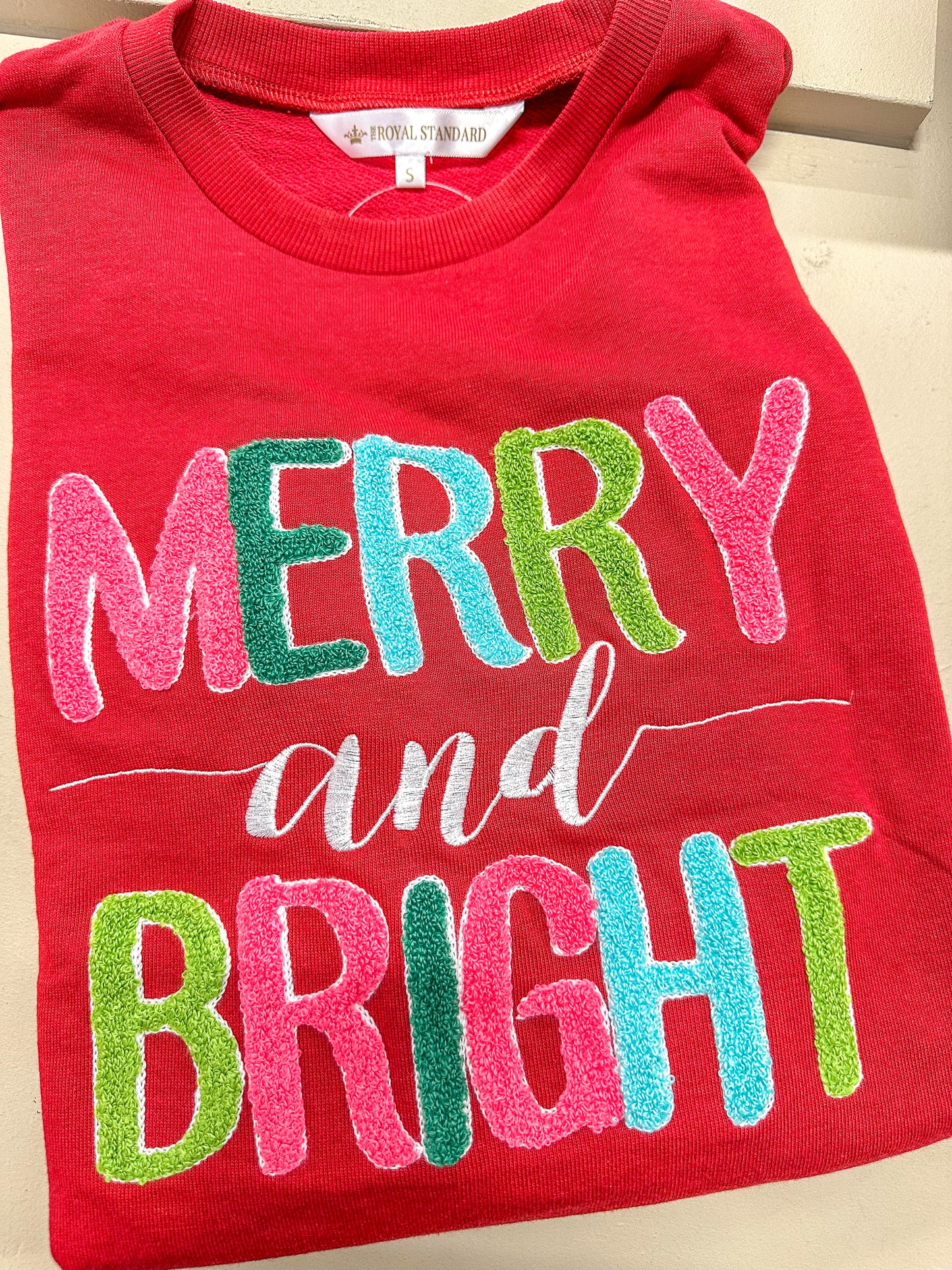 Red Merry & Bright Sweatshirt
